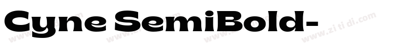 Cyne SemiBold字体转换